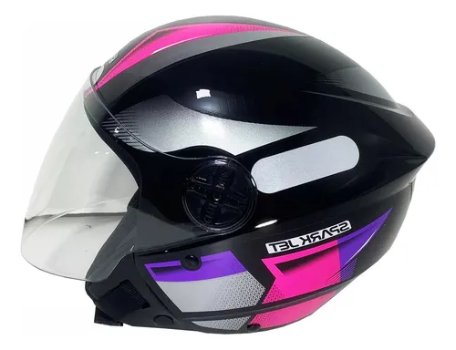 Capacete Sparkjet Rosa 58 